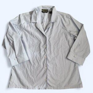 Eddie Bauer Wrinkle Resistant Button Down Shirt Size L
